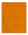 Hunter S. Thompson Letter Signed -- ''...My ambition now is to ride the bike to the NCAA basketball finals and then load up on LSD for all four games...''